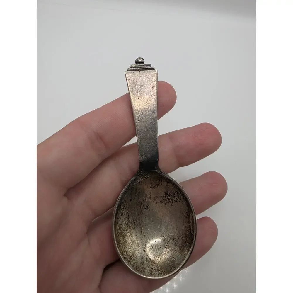 Vintage Georg Jensen Sterling Silver 925 Pyramid Spoon